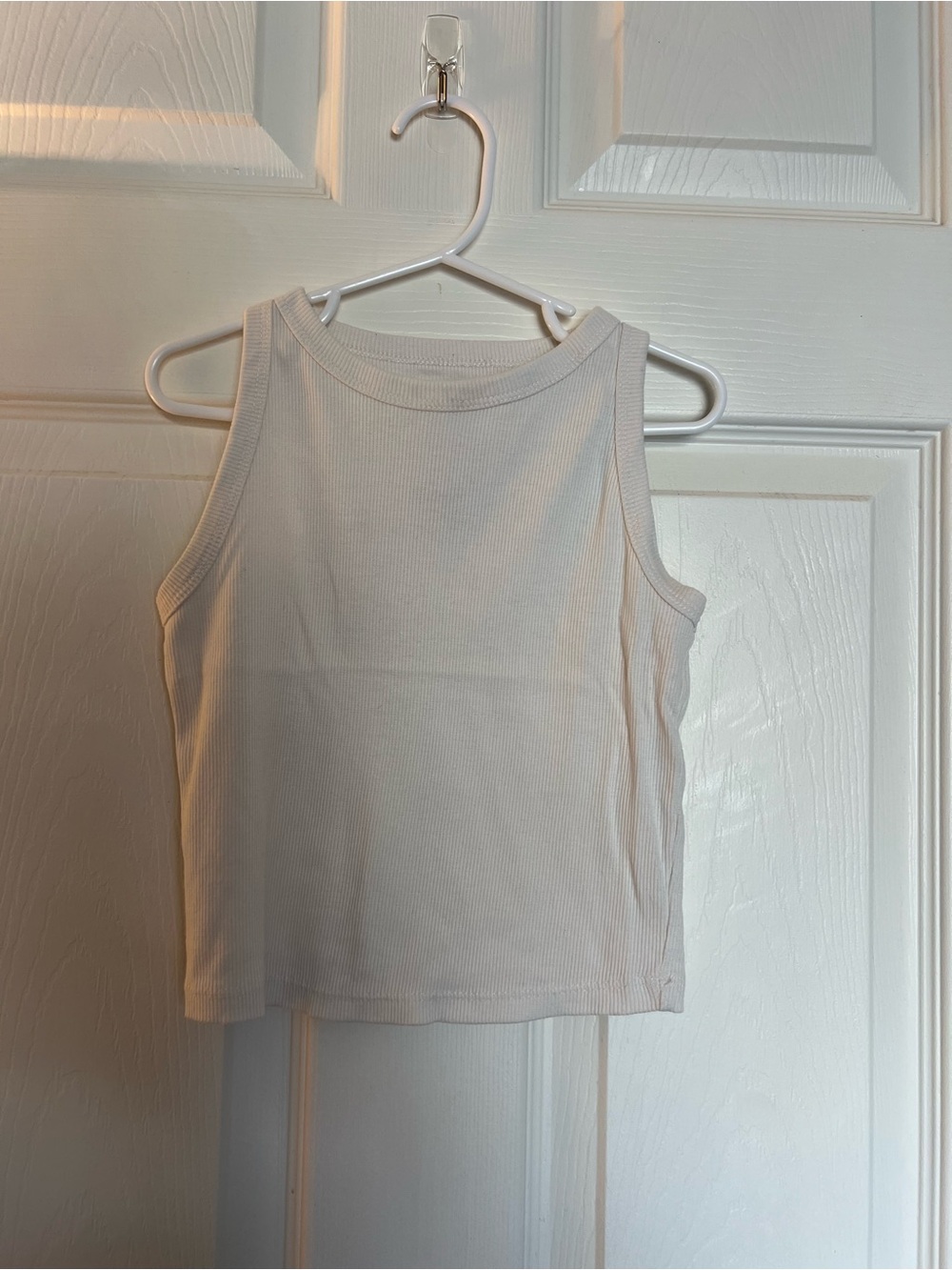 art class Cream Ribbed Kids Tank Top